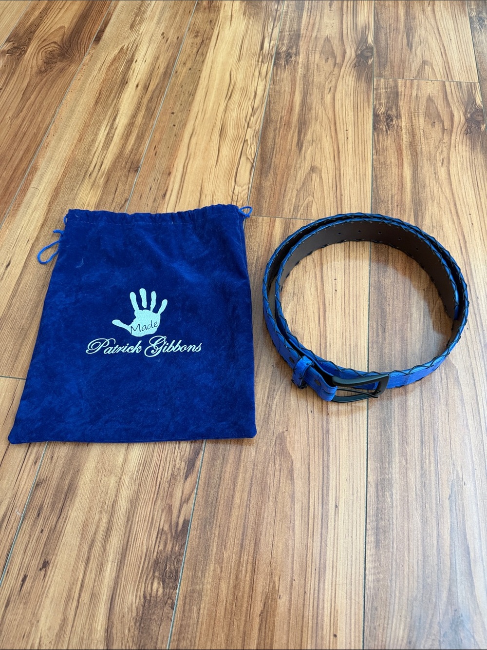 Patrick Gibbon's Hand Made Custom Crocodile
Belt